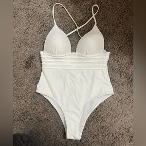 White One-Piece Swimsuit